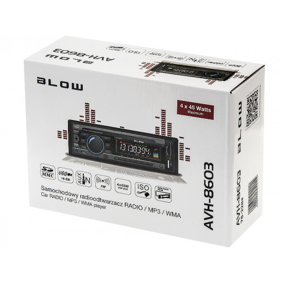 RADIO AVH-8603 MP3/ USB/SD/MMC