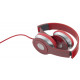 HEADPHONES AUDIO STEREO EH145R TECHNO RED