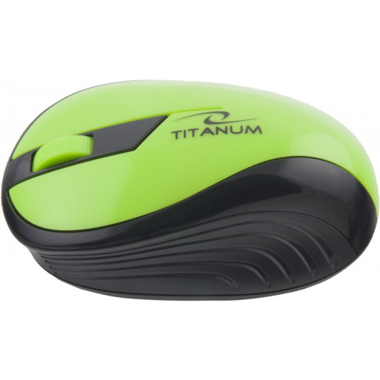 WIRELESS OPTICAL MOUSE 1000DPI TM114G RAINBOW GREEN