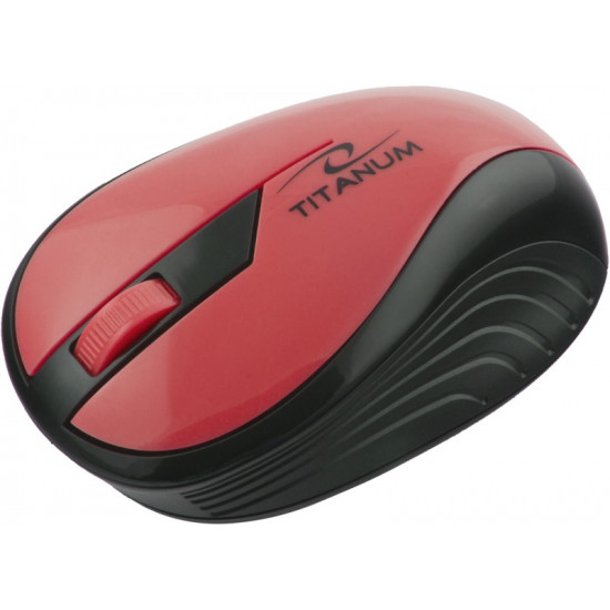 WIRELESS OPTICAL MOUSE 1000DPI TM114R RED