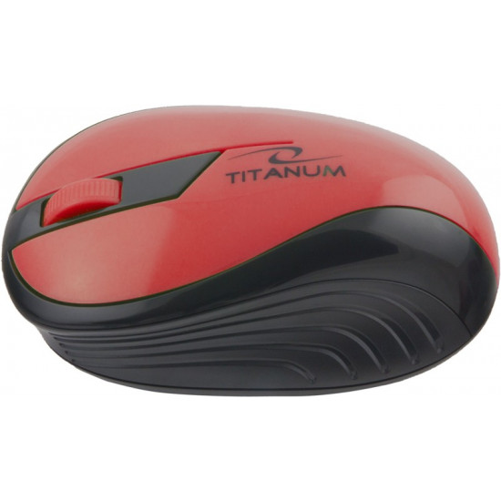 WIRELESS OPTICAL MOUSE 1000DPI TM114R RED