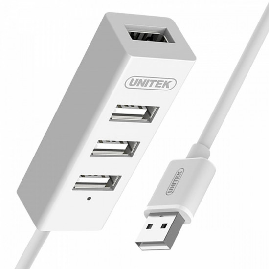 Hub 4x USB 2.0, Y-2146 1x Phone charger, white