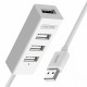 Hub 4x USB 2.0, Y-2146 1x Phone charger, white