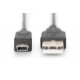 Connection cable USB A / miniUSB B M/M 1 m black