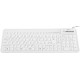 KEYBOARD SILICONE EK126W USB/OTG FLEXIBLE WHITE