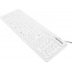 KEYBOARD SILICONE EK126W USB/OTG FLEXIBLE WHITE