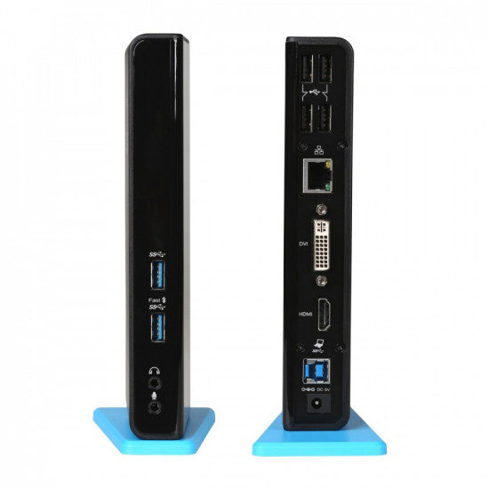 USB 3.0 Dual Docking Station HDMI DVI Full HD+ 