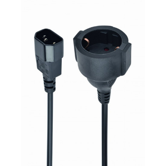 Power Adapter Cord IEC320 C14- SCHUKO 15cm