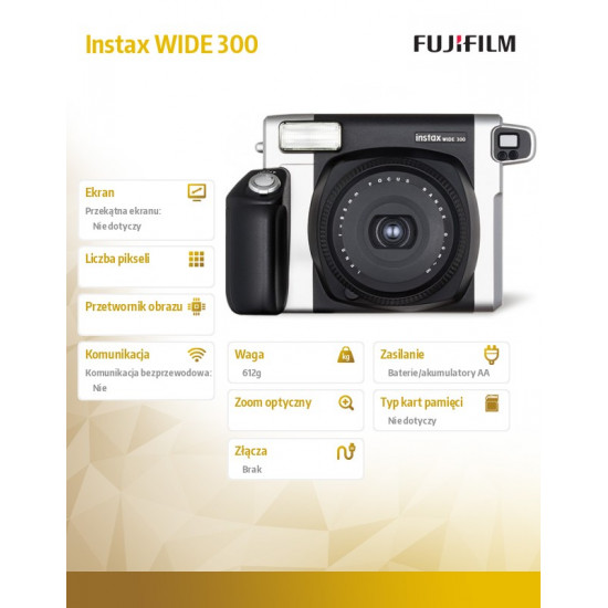 Camera Instax WIDE 300 black