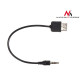 3.5mm 4C PLUG TO USB A FEMALE CABLE FOR IPOD