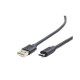 Cable USB AM-CM 1.8m black