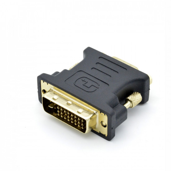 Adapter DVI M - VGA F gold plated, 24 + 5/15 pin
