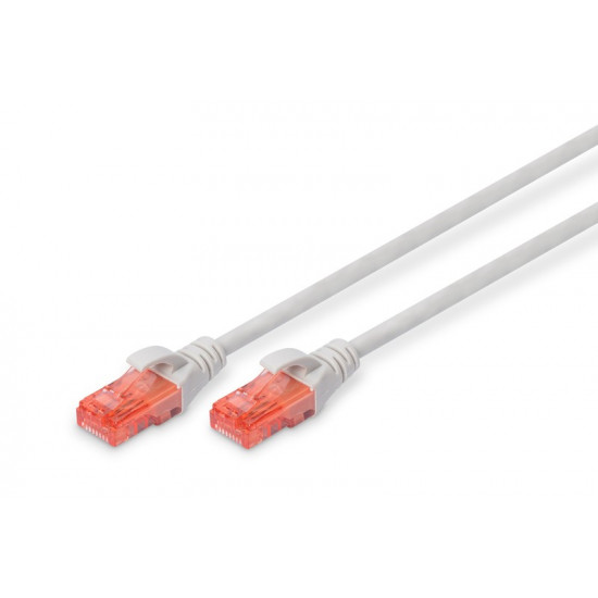 CAT 6 U-UTP patch cable 1m grey