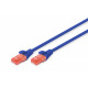 Patch cord U/UTP kat.6 PVC 2m blue