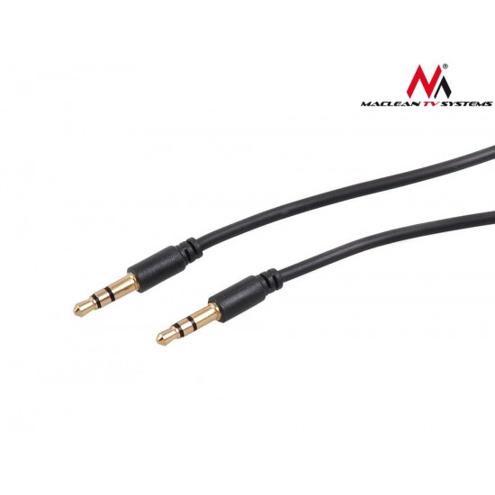 Cable 3.5mm plug-plug 1.5m black MCTV-815