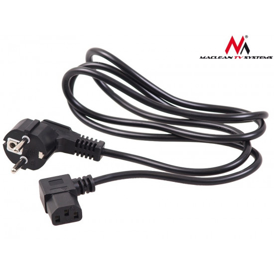 Power cable angled 3 pin plug 5M EU MCTV-804