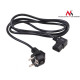 Power cable angled 3 pin plug 5M EU MCTV-804