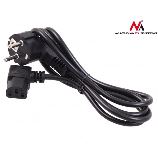 Power cable angled 3 pin plug 5M EU MCTV-804