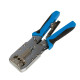 Multi function crimping tool for modular plugs