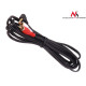 Cable 3.5mm mini jack 2RCA 3m black MCTV-825