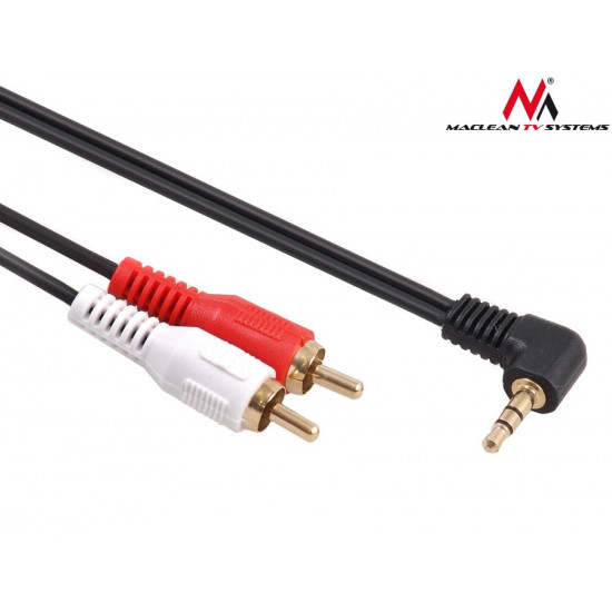 Cable 3.5mm mini jack 2RCA 3m black MCTV-825