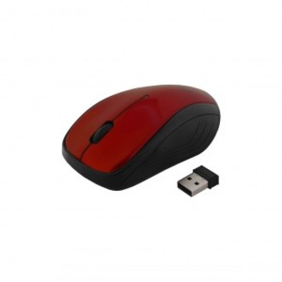 USB wireless optical AM-92E mouse red