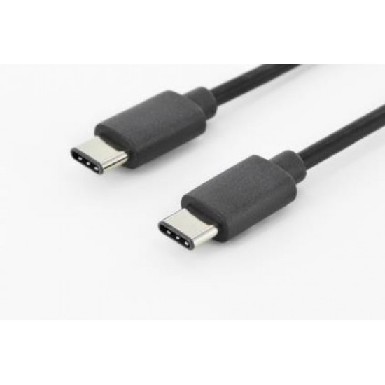 Connection cable USB 2.0 SuperSpeed Type USB C/USB C M/M black 1,8m