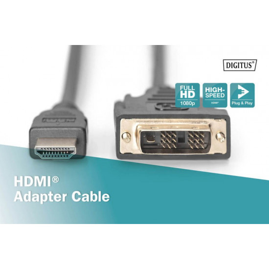 HDMI 1.3 Cable 2m HDMI A/DVI-D(18+1) M/M