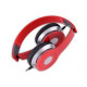 CITY red stereo headphone with micropho