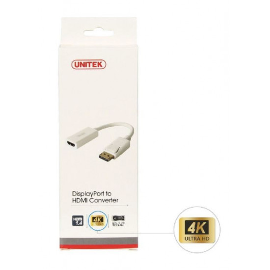 ADAPTER DISPLAYPORT TO HDMI 4K Y-6332 WHITE