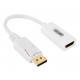 ADAPTER DISPLAYPORT TO HDMI 4K Y-6332 WHITE