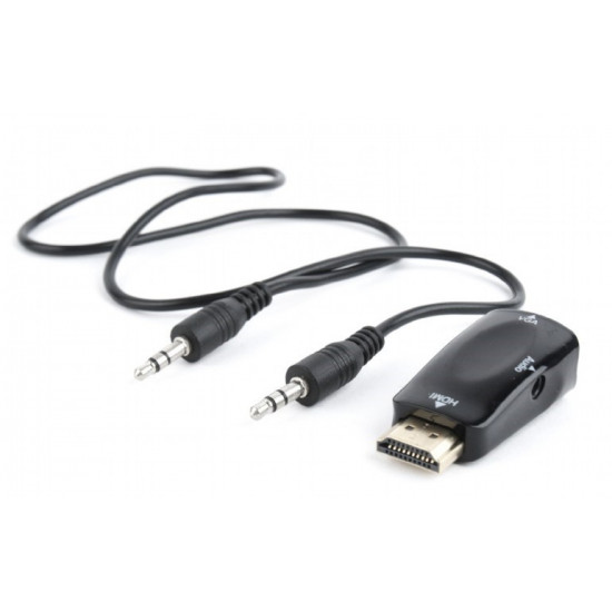 Adapter HDMI-A(M)->VGA(F)+Audio