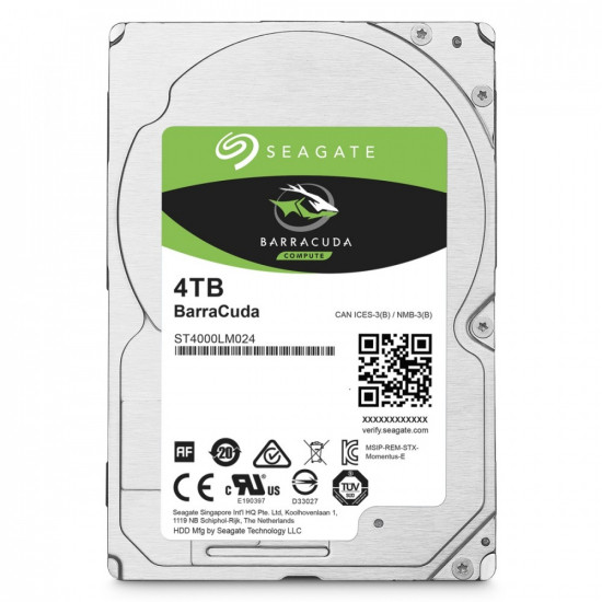 4TB Seagate Guard. Barracuda ST4000LM024 5400RPM 128MB*