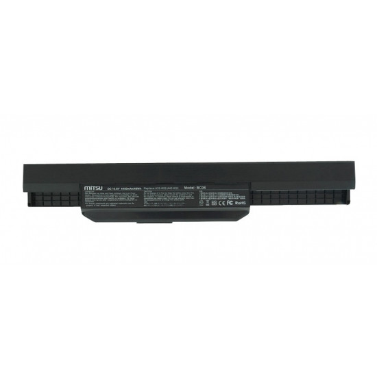 Battery for Asus A53, K53 4400 mAh (48 Wh) 10.8 - 11.1 Volt