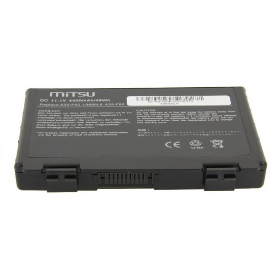 Battery for Asus F82, K40, K50, K60, K70 4400 mAh (49 Wh) 10.8 - 11.1 Volt