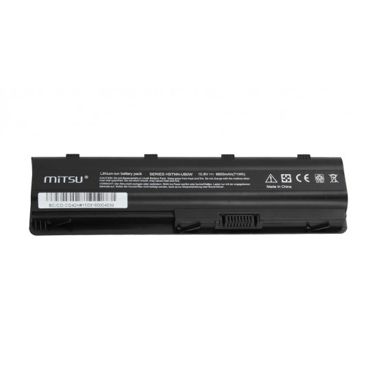 Battery for Compaq Presario CQ42, CQ62, CQ72 6600 mAh (71 Wh) 10.8 - 11.1 Volt