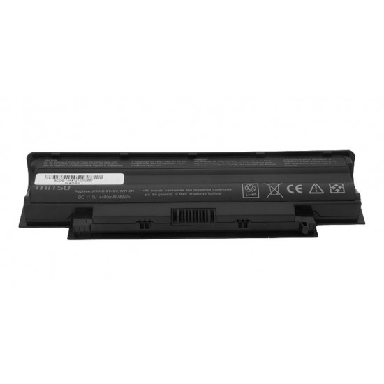 Battery for Dell 13R, 14R, 15R 4400 mAh (49 Wh) 10.8 - 11.1 Volt