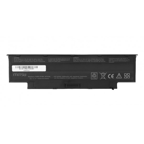 Battery for Dell 13R, 14R, 15R 4400 mAh (49 Wh) 10.8 - 11.1 Volt