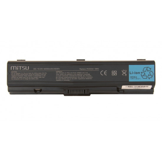 Battery for Toshiba A200, A300 4400 mAh (48 Wh) 10.8 - 11.1 Volt