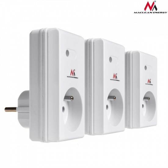 MCE153 remote controlled power sockets 3pcs. - programmable + remote control battery