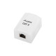 Surface mount box 1x RJ45 Cat.6 white