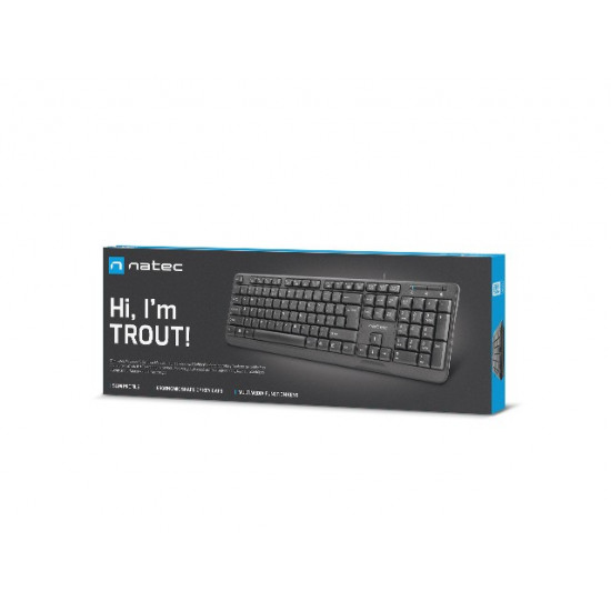 Keyboard Trout Slim 1.8m black USB