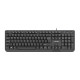 Keyboard Trout Slim 1.8m black USB