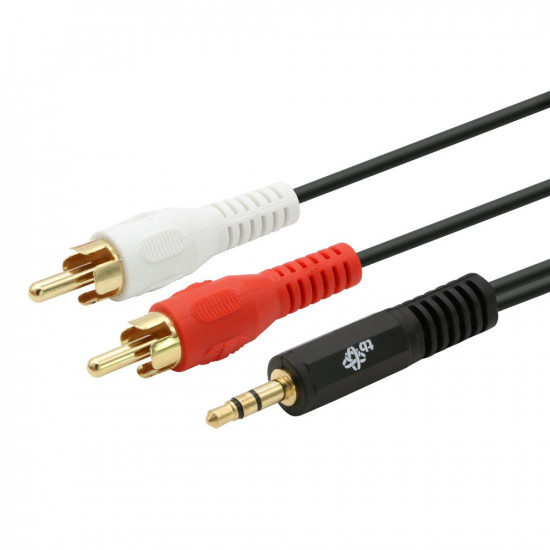 Cable 3,5mm MiniJack -2x RCA M/M 2,5m