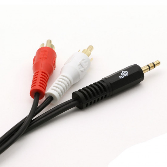 Cable 3,5mm MiniJack -2x RCA M/M 2,5m