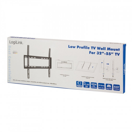 TV wall mount, fix, 32-55', max. 35kg