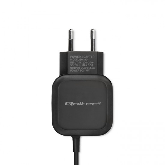 Charger 17W | 5V | 3.4A | USB + USB typ C