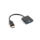 DisplayPort Adapter (M) - VGA 15 pin (F) black on the cable
