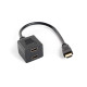 HDMI-A Adapter (M) -> HDMI-A (F) x2 20cm splitter