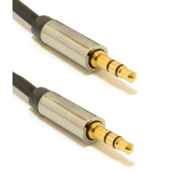 Cable stereo mini Jack 3.5mm M/M 0.75m